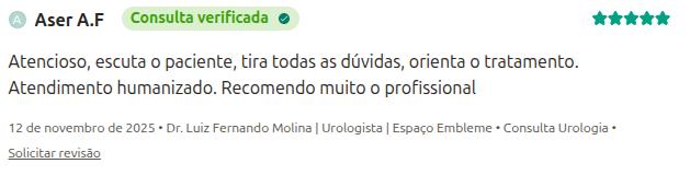 Depoimento Google Dr. Luiz Fernando Molina