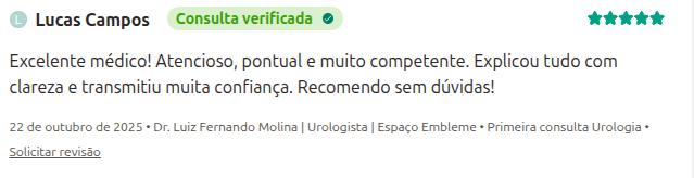 Depoimento Google Dr. Luiz Fernando Molina